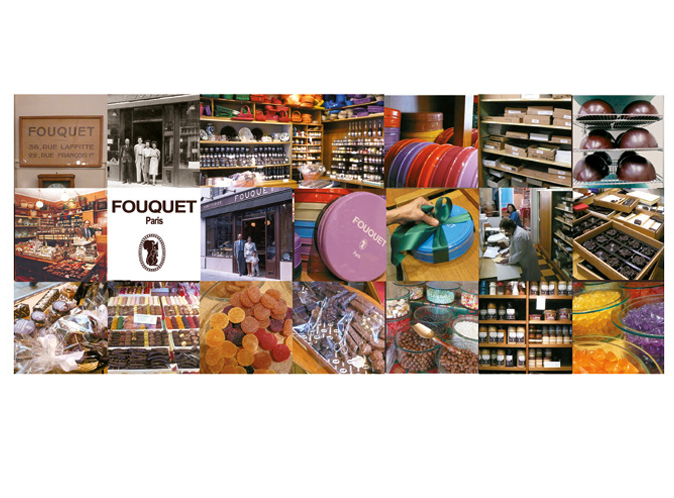 Mood board Design gourmet : Création des packagings de la gamme Fouquet